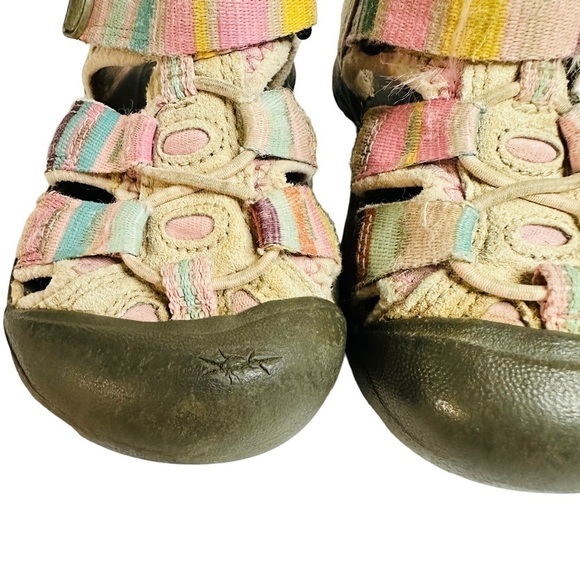 Keen Venice H2 Toddler Girls Pink Striped Pastel Water Sandals Size 6 - Picture 5 of 10